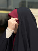 چادر عربی ساده جنس کرپ پورشه