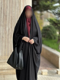 چادر عربی ساده جنس کرپ پورشه
