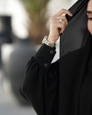 عبا الهه ساده رنگ مشکی