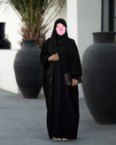 عبا الهه ساده رنگ مشکی