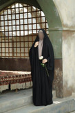 چادر عربی ساده جنس کرپ اندونزی