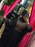 عبا تابان مشکی طرح ترمه