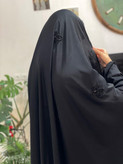 چادر عربی جواهردوزی مدل پروانه کریستال