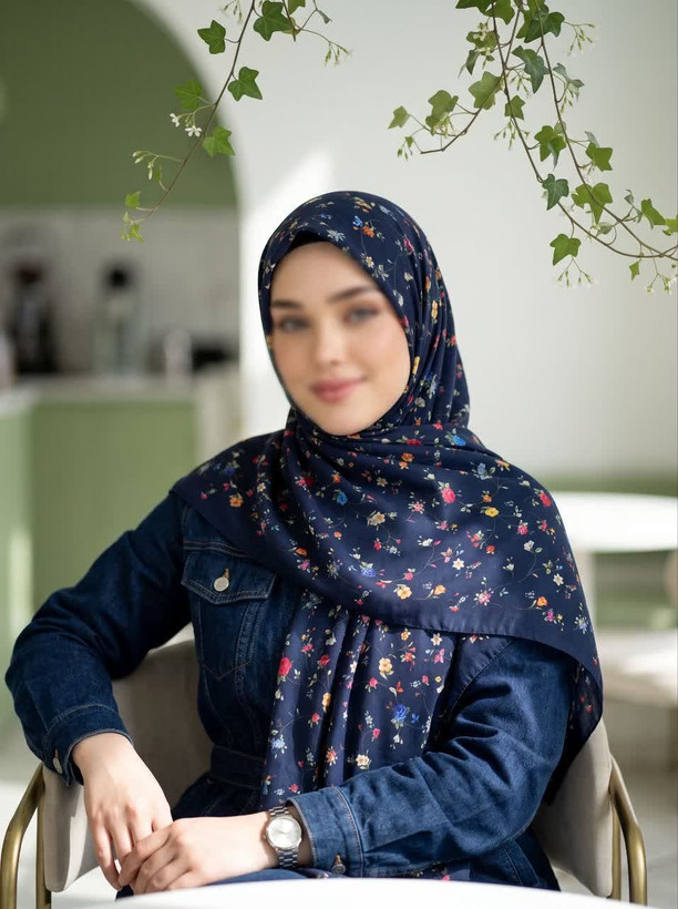 روسری نخی گلگلی