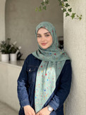 روسری نخی گلگلی
