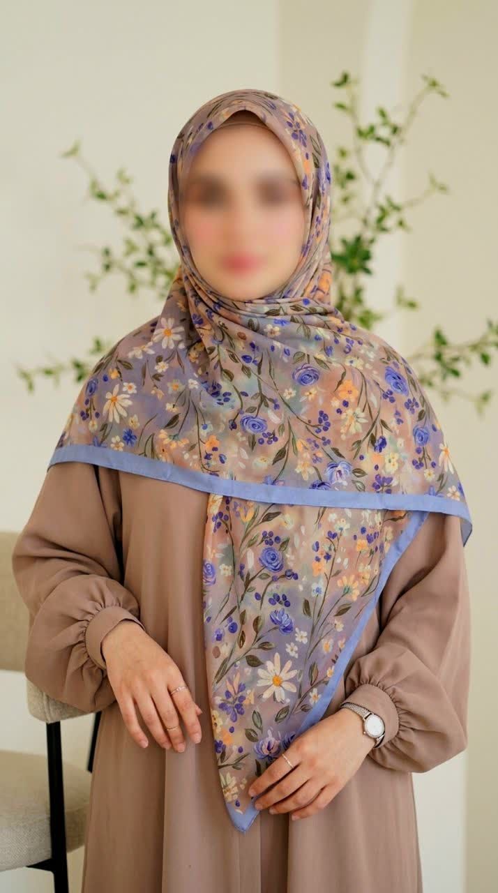 روسری گلدار سه بعدی