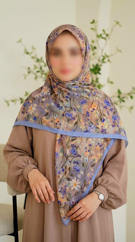 روسری گلدار سه بعدی